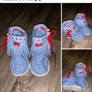 Unisex Baby Moccasins hand crochet